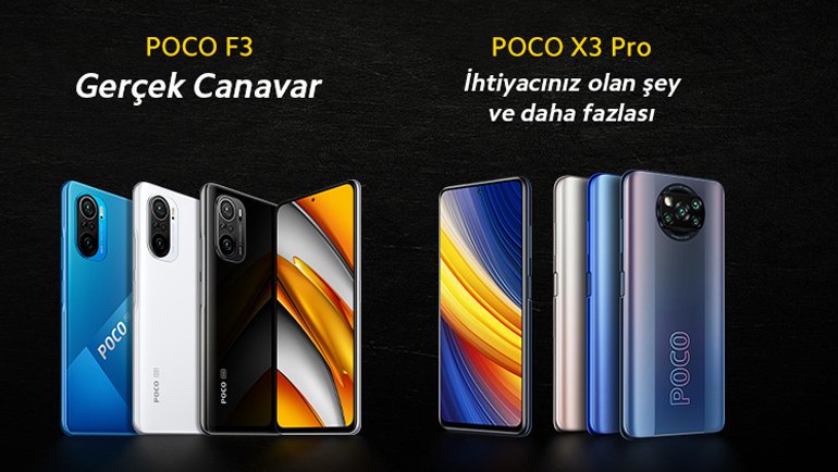 POCO F3 ve POCO X3 Pro çıkıyor!